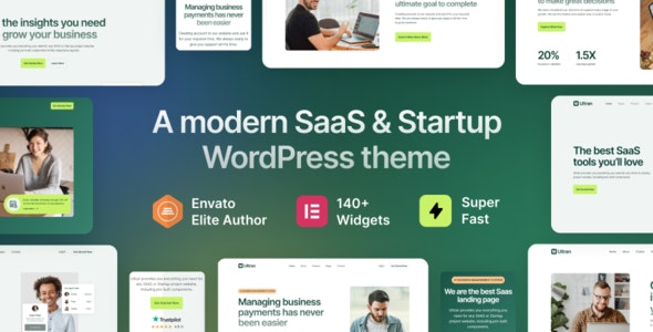 Ultran – SaaS and Startup WordPress Theme for Your Business