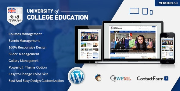 University Education Responsive WordPress Theme Nulled