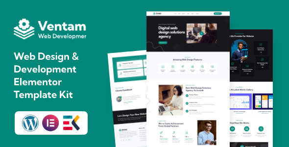 Ventam Web Design Agency Elementor Template Kit