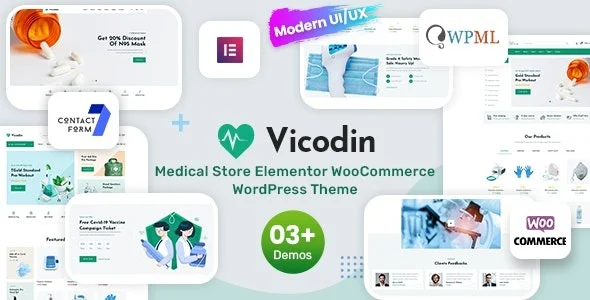 Vicodin Medical Store WordPress Theme