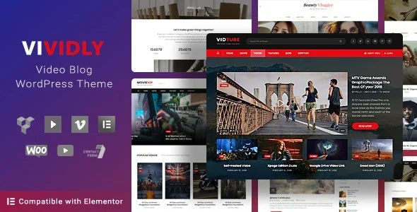 Vividly Video Blog WordPress Theme