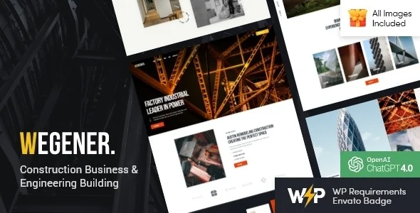 Wegener – Construction & Engineering WordPress Theme