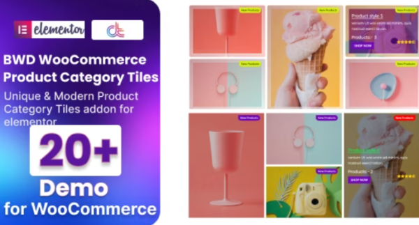 WooCommerce Product Category Tiles For Elementor