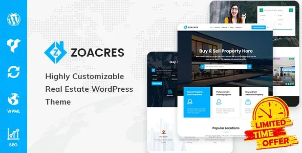 Zoacres Real Estate WordPress Theme 1