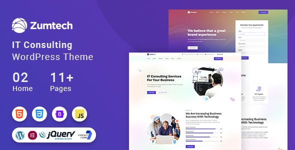 Zumtech IT Solutions and Technology WordPress Theme