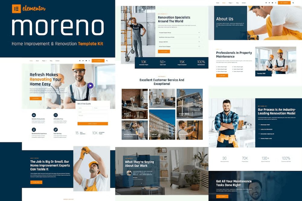 Moreno Home Improvement & Renovation Template Kit