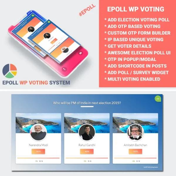 ePoll PRO - WP Poll Survey & Voting System