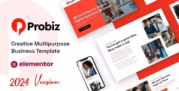 Probiz An Easy to Use and Multipurpose Business and Corporate WordPress Theme