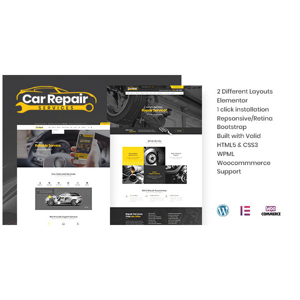 Car Service – Mechanic Auto Shop WordPress Theme