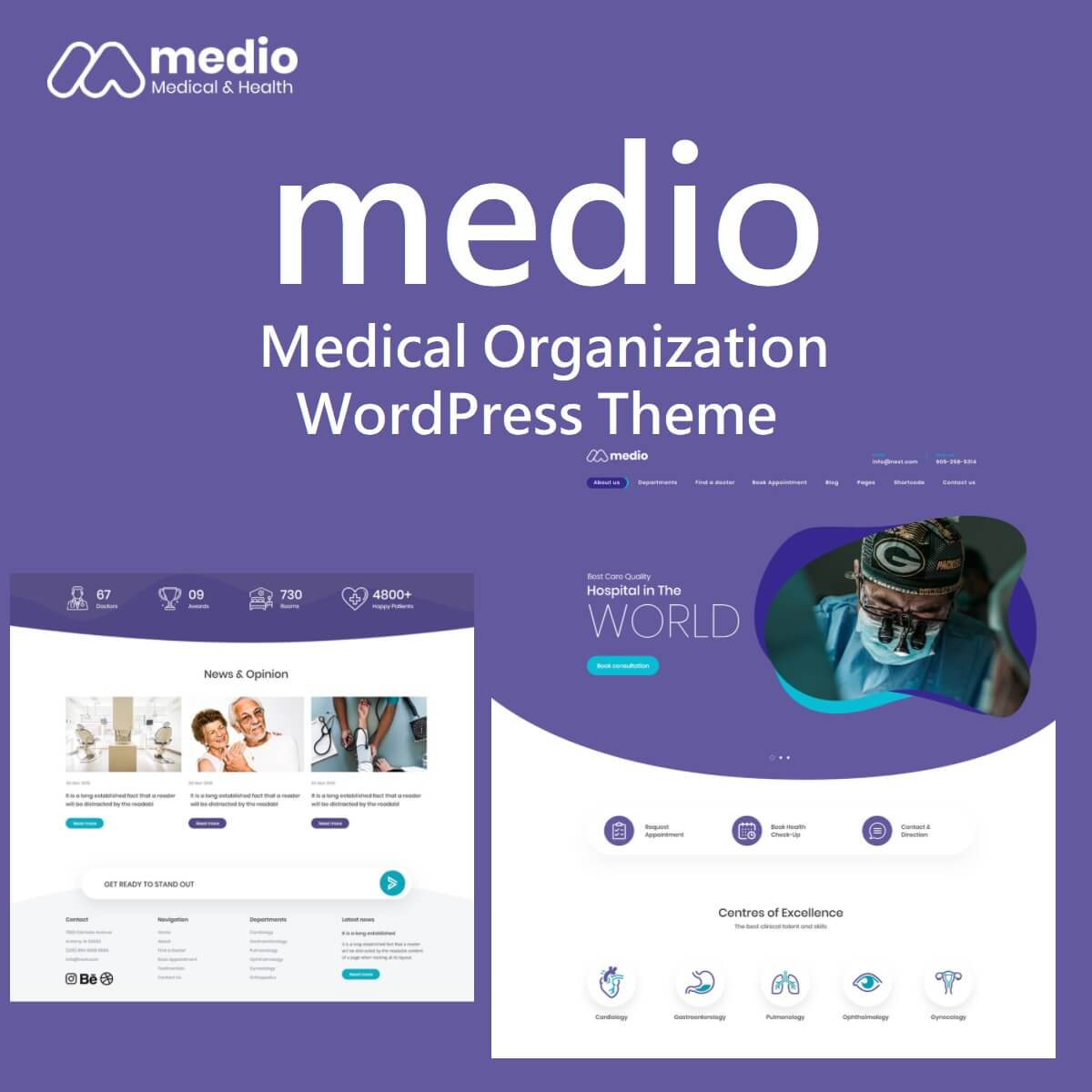 Medio – Medical Organization WordPress Theme