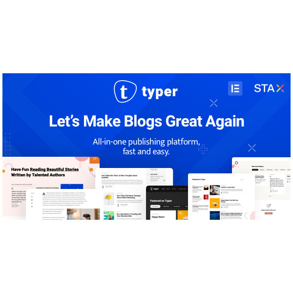 Typer – Amazing Blog and Multi Author Publishing Theme