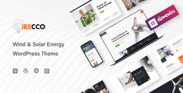 iRecco Wind & Solar Energy WordPress Theme